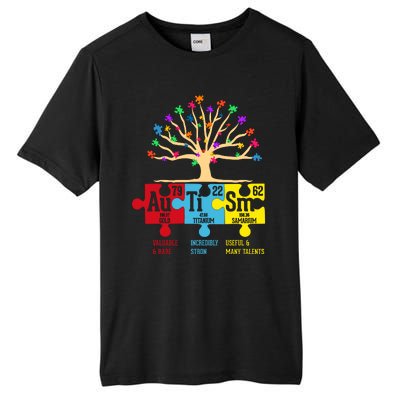 Autism Awareness Month Table Of Elements Tall Fusion ChromaSoft Performance T-Shirt