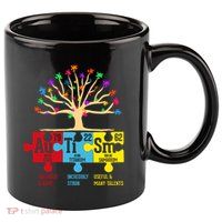 Autism Awareness Month Table Of Elements 11oz C Handle Ceramic Mug