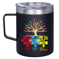 Autism Awareness Month Table Of Elements 12oz Stainless Steel Coffee Mug