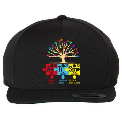 Autism Awareness Month Table Of Elements Wool Snapback Cap