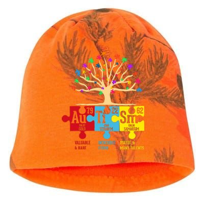 Autism Awareness Month Table Of Elements Kati - Camo Knit Beanie