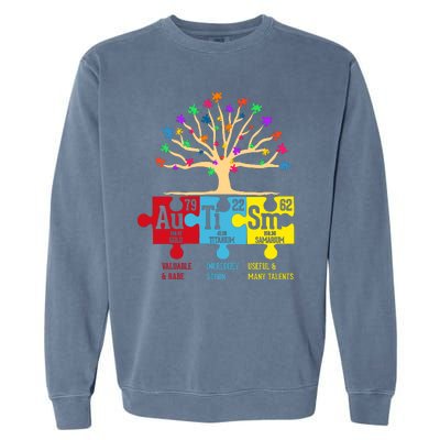 Autism Awareness Month Table Of Elements Garment-Dyed Sweatshirt