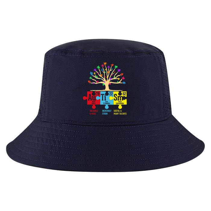 Autism Awareness Month Table Of Elements Cool Comfort Performance Bucket Hat