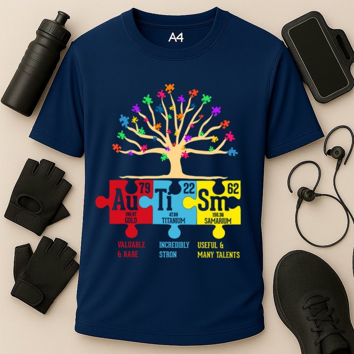 Autism Awareness Month Table Of Elements Performance Shirt