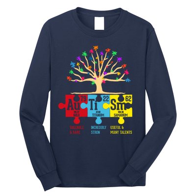 Autism Awareness Month Table Of Elements Long Sleeve Shirt