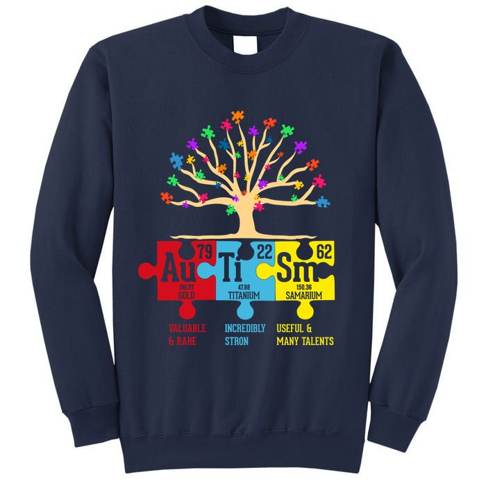 Autism Awareness Month Table Of Elements Sweatshirt
