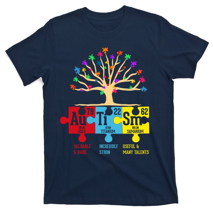 Autism Awareness Month Table Of Elements T-Shirt