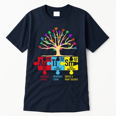 Autism Awareness Month Table Of Elements Tall T-Shirt
