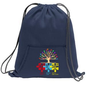 Autism Awareness Month Table Of Elements Sweatshirt Cinch Pack Bag