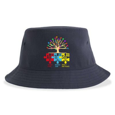 Autism Awareness Month Table Of Elements Sustainable Bucket Hat