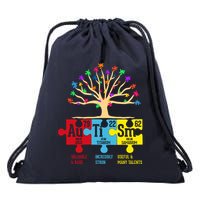 Autism Awareness Month Table Of Elements Drawstring Bag
