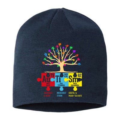 Autism Awareness Month Table Of Elements Sustainable Beanie