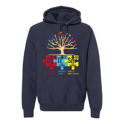 Autism Awareness Month Table Of Elements Premium Hoodie