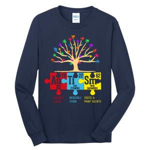 Autism Awareness Month Table Of Elements Tall Long Sleeve T-Shirt