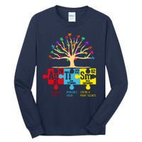 Autism Awareness Month Table Of Elements Tall Long Sleeve T-Shirt