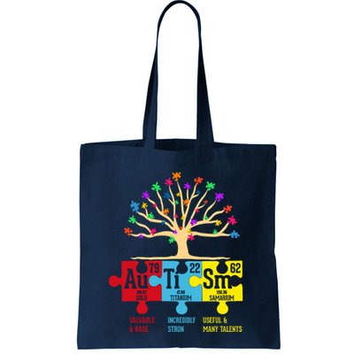 Autism Awareness Month Table Of Elements Bag