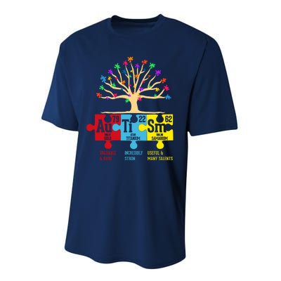 Autism Awareness Month Table Of Elements Performance Sprint T-Shirt