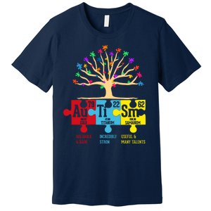 Autism Awareness Month Table Of Elements Premium T-Shirt