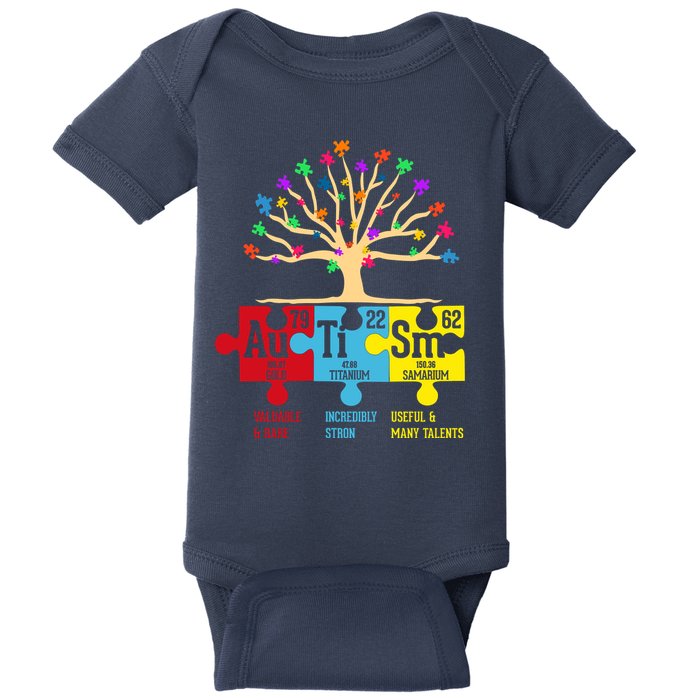 Autism Awareness Month Table Of Elements Baby Bodysuit