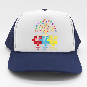 Autism Awareness Month Table Of Elements Trucker Hat