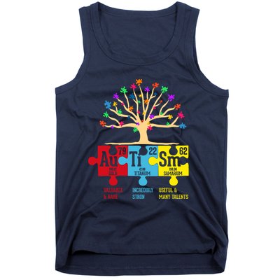 Autism Awareness Month Table Of Elements Tank Top