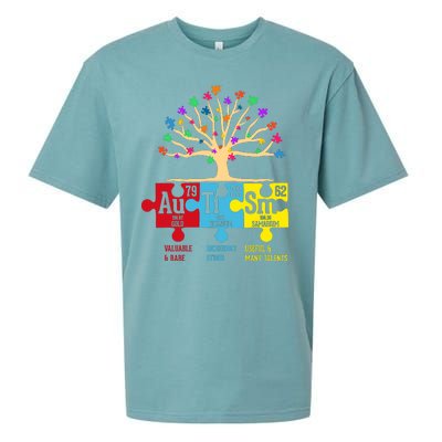 Autism Awareness Month Table Of Elements Sueded Cloud Jersey T-Shirt