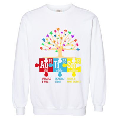 Autism Awareness Month Table Of Elements Garment-Dyed Sweatshirt