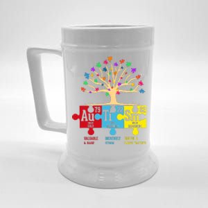 Autism Awareness Month Table Of Elements Beer Stein