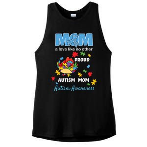 Autism Awareness Mom Mother Love Proud Autism Mama Chicken Cute Gift Ladies PosiCharge Tri-Blend Wicking Tank