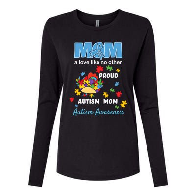 Autism Awareness Mom Mother Love Proud Autism Mama Chicken Cute Gift Womens Cotton Relaxed Long Sleeve T-Shirt