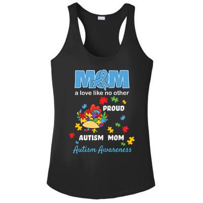 Autism Awareness Mom Mother Love Proud Autism Mama Chicken Cute Gift Ladies PosiCharge Competitor Racerback Tank