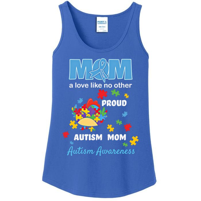 Autism Awareness Mom Mother Love Proud Autism Mama Chicken Cute Gift Ladies Essential Tank