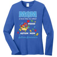 Autism Awareness Mom Mother Love Proud Autism Mama Chicken Cute Gift Ladies Long Sleeve Shirt