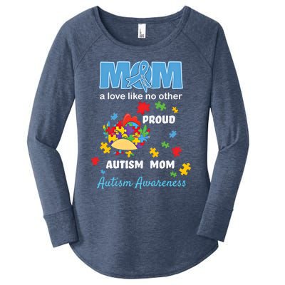 Autism Awareness Mom Mother Love Proud Autism Mama Chicken Cute Gift Women's Perfect Tri Tunic Long Sleeve Shirt