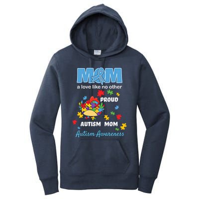 Autism Awareness Mom Mother Love Proud Autism Mama Chicken Cute Gift Women's Pullover Hoodie