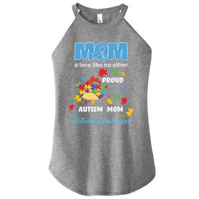 Autism Awareness Mom Mother Love Proud Autism Mama Chicken Cute Gift Women's Perfect Tri Rocker Tank