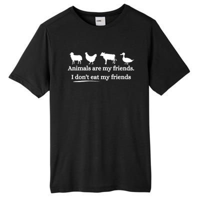 Animals Are My Friends. I Dont Eat My Friends Tall Fusion ChromaSoft Performance T-Shirt