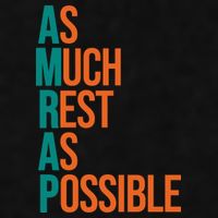 AMRAP As Much Rest As Possible Funny Ladies PosiCharge Tri-Blend Wicking Tank