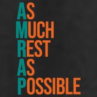 AMRAP As Much Rest As Possible Funny 7 Panel Mesh Trucker Snapback Hat