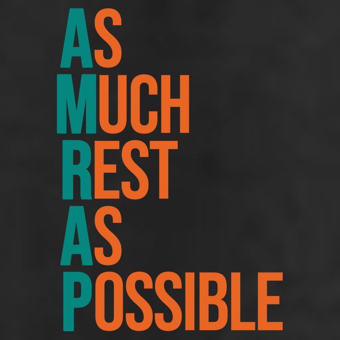 AMRAP As Much Rest As Possible Funny 7 Panel Mesh Trucker Snapback Hat