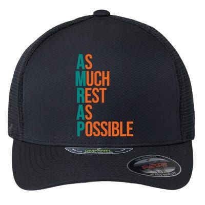 AMRAP As Much Rest As Possible Funny Flexfit Unipanel Trucker Cap