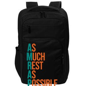 AMRAP As Much Rest As Possible Funny Impact Tech Backpack