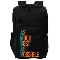 AMRAP As Much Rest As Possible Funny Impact Tech Backpack