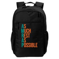 AMRAP As Much Rest As Possible Funny Backpack