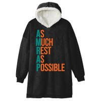 AMRAP As Much Rest As Possible Funny Hooded Wearable Blanket