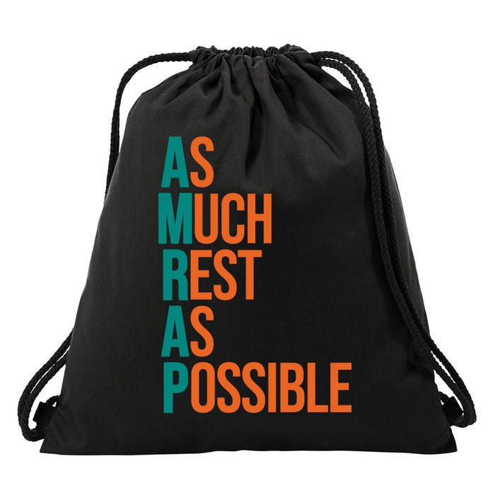 AMRAP As Much Rest As Possible Funny Drawstring Bag