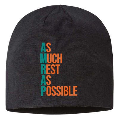 AMRAP As Much Rest As Possible Funny Sustainable Beanie