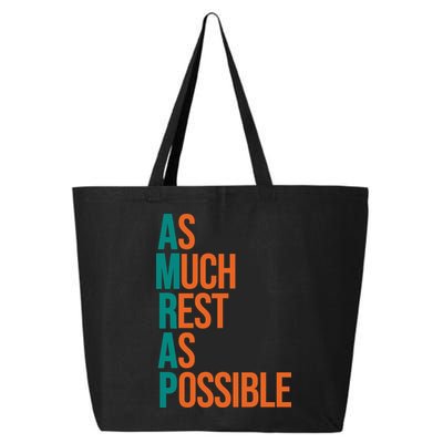 AMRAP As Much Rest As Possible Funny 25L Jumbo Tote