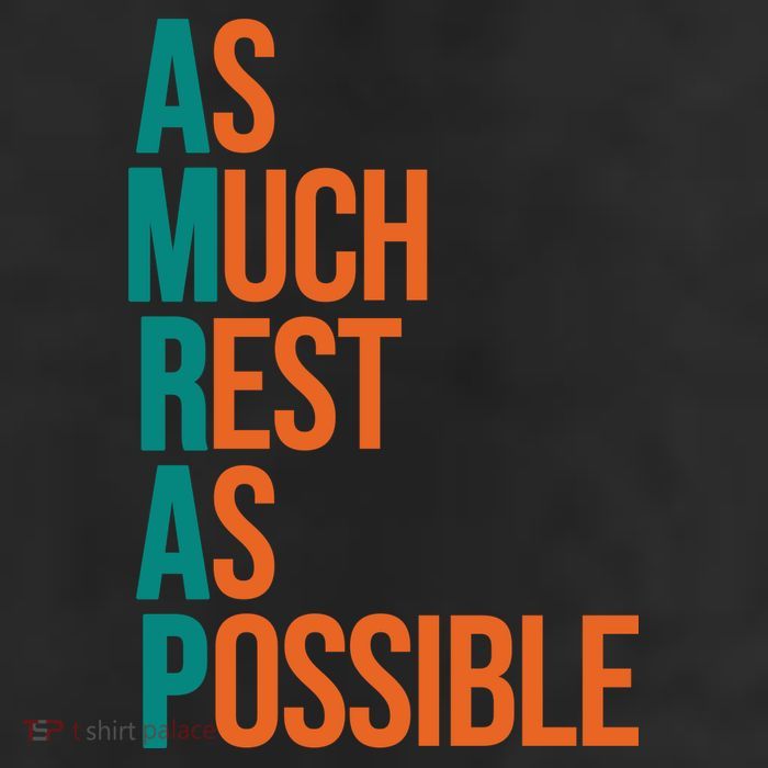 AMRAP As Much Rest As Possible Funny 25L Jumbo Tote