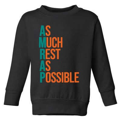 AMRAP As Much Rest As Possible Funny Toddler Sweatshirt